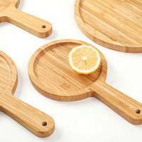 Pagaie à pizza en bois bambou naturel, de haute qualité, en bois, bambou, 1 pièce