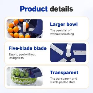 NUEVA Peladora Eléctrica Automática de Frutas y Verduras para el Hogar 2026, Cuchilla de Acero Inoxidable, Fácil de Limpiar, Ideal para Uvas - Product Image 2