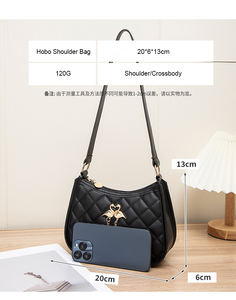 Bolso Bandolera Jianghu para Mujer, de Cuero PU, Diseño de Marca, para Hombro, en Oferta, de Poliéster, con Cierre Único, a la Moda - Product Image 6