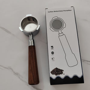 Accesorios <span class=keywords><strong>de</strong></span> <span class=keywords><strong>café</strong></span> Fábrica personalizada 51MM Espresso Portafiltro sin fondo con 3 orejas Se adapta al filtro <span class=keywords><strong>De</strong></span>'Longhi - Product Image 1