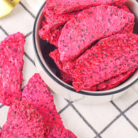 100% Natuurlijke Fd Bulk Gevriesdroogd Dragon Fruit Plakjes Zoete Hoge Kwaliteit Gevriesdroogde Zero Dragon Fruit Chips Snacks