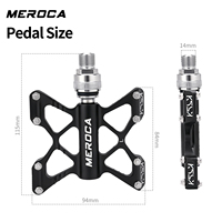 Pédale à dégagement rapide MEROCA avec roulement en aluminium, plateforme améliorée, compatible avec les vélos pliants Brompton