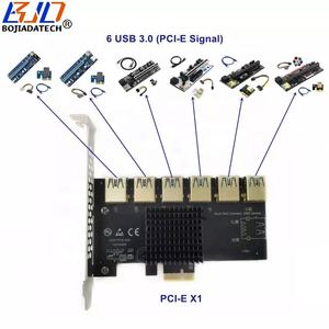 6 Konektor USB 3.0 (Sinyal PCIe X1) ke Kartu Ekspansi PCI Express PCI-E 1X untuk Menghubungkan Kartu Grafis - Product Image 1