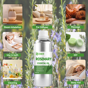 Großhandel reines Bio-Rosmarin ätherisches Öl für Aroma therapie Kosmetik Gesichts pflege & Haarwuchs Massen preis - Product Image 4