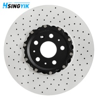 Kit de disques de frein arrière 2 pièces 390x34mm 86822033 pour Chevrolet, avec capteur de conversion de taille standard et plaquettes universelles pour étrier de frein