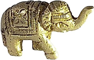 Estatuas de elefante de latón Art Deco hechas a mano, figurita de la suerte para decoración del hogar y regalos, patrón de animales - Product Image 4