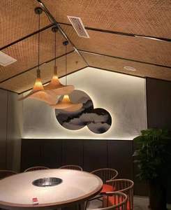 Panneaux tissés synthétiques tissés en <span class=keywords><strong>bambou</strong></span> <span class=keywords><strong>artificiel</strong></span> résistant aux UV utilisation en extérieur tapis tissé à tricoter en plastique <span class=keywords><strong>pour</strong></span> la décoration de plafond - Product Image 1