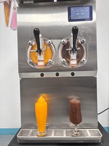 100L/H 2-Bowl-Slushie-Machine Frozen Carbonated Beverage Machine Commercial 2 Tank Slush Maker Machine Cocktail Drinks Machine - Product Image 5
