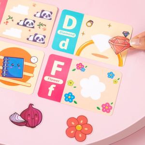 Jouets éducatifs multifonctionnels pour dessiner 26 lettres ABC et chiffres, autocollants réutilisables, cartes d'alphabet à colorier à l'eau - Product Image 5