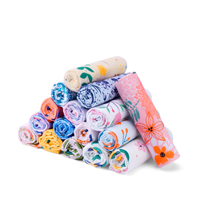 ผ้าเช็ดตัวไมโครไฟเบอร์แบบซักได้พิมพ์ลายดอกไม้สองแพ็คชุดผ้าเช็ดตัวครัวชาแบบออกแบบได้ตามต้องการ - Product Image 5