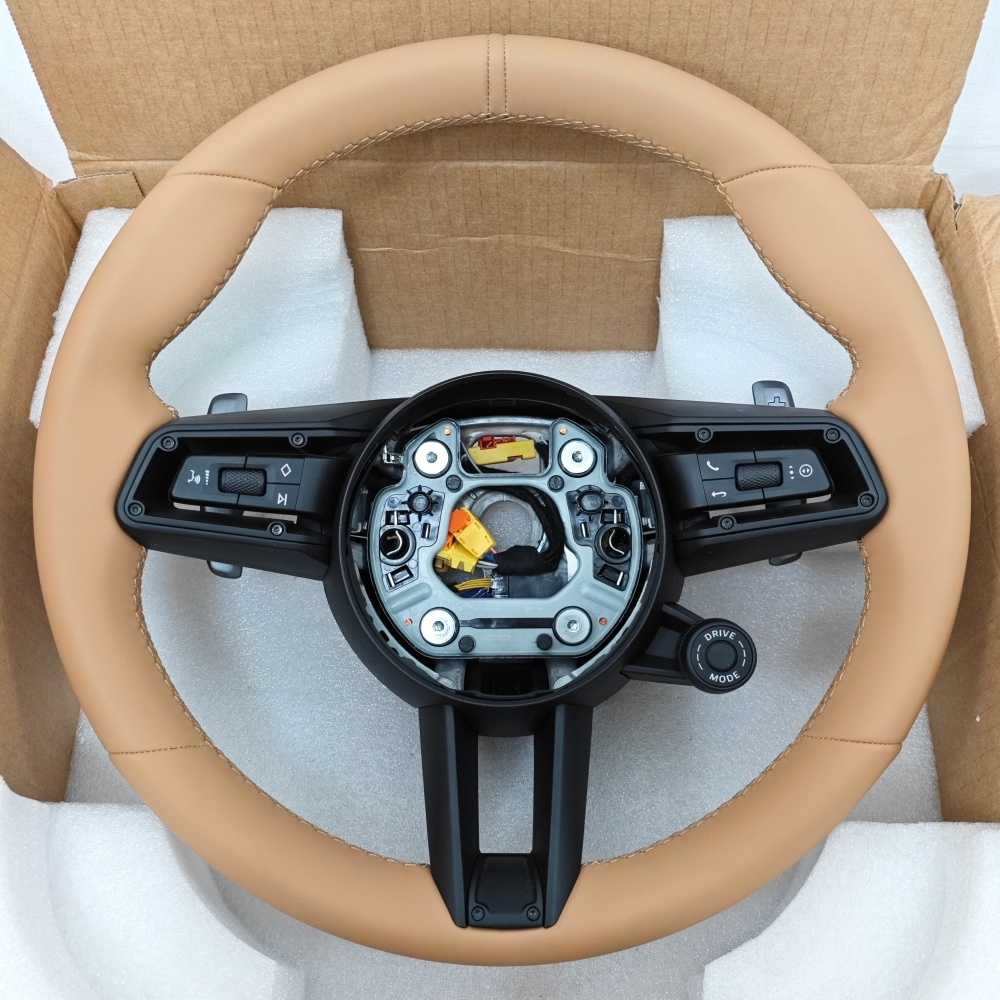 Custom Full Black Steering Wheel (Porsche Fitment), photo 4