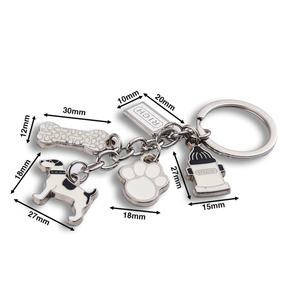 Llavero de Metal Personalizado con Forma de Hueso de Perro, Esmaltado, Regalo de Recuerdo para Tiendas de Mascotas - Product Image 3