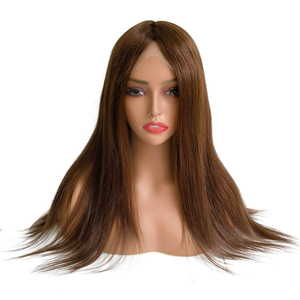 Meilleure perruque en dentelle suisse pleine, frontale, en cheveux humains vierges naturels lisses brésiliens pour femmes - Product Image 3