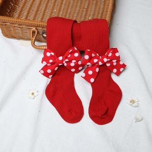 New Spring Autumn Fashion Baby Kid <strong>Girl</strong> Stockings Red Bow Combed Cotton Pantyhose for <strong>Girls</strong> Elastic <strong>Christmas</strong> Socks Kids <strong>Tights</strong> - Product Image 4