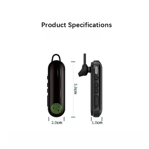 Écouteur radio analogique bidirectionnel Pulate Mini, casque radio mobile, hôtels, restaurants, compact, sans fil, commande tactile intégrée - Product Image 5