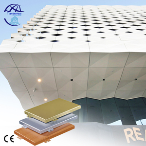 Revestimiento de Pared Curva Exterior <span class=keywords><strong>con</strong></span> Perfil de Aluminio, Panel de Aluminio Hiperbólico <span class=keywords><strong>con</strong></span> Patrón de <span class=keywords><strong>Piedra</strong></span> - Product Image 3