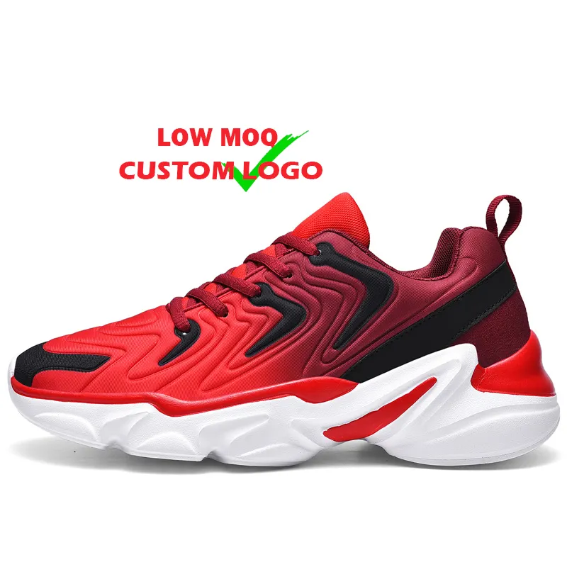 Manufacturer Promotions Retro Trendy Shoes tenis para hombre ayakkabi Red Walking Show Casual Running Sports Sneakers