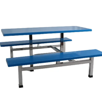 Prix d'usine, vente en gros, tables et chaises de salle à manger modernes pour restaurants, cantines scolaires, bois et acier inoxydable