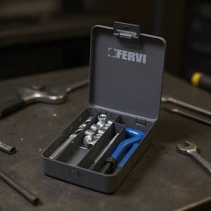 Kit de Reparación de Roscas Fervi Unf F-Coil, Juego de 10 Piezas para Restauración de Roscas Metálicas - Product Image 3