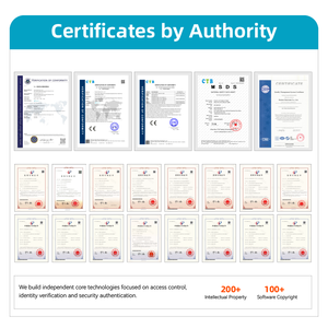 Systèmes de contrôle d'accès durables, produits de gestion des visiteurs, serrures intelligentes, gestion biométrique du visage, lecteur QR, porte de hall de bureau, conforme à la norme EN - Product Image 5