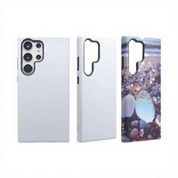 Coque de téléphone antichoc en TPU+PC vierge pour sublimation par transfert thermique avec protection d'objectif pour S24