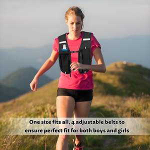 Chaleco Reflectante Impermeable para Correr con Soporte para Teléfono, Mochila Ligera con Botella de Agua para Hombres y Mujeres - Product Image 5