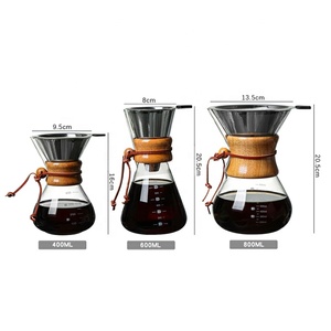 Cafetière à filtre de haute qualité avec logo personnalisé, pour <span class=keywords><strong>6</strong></span>, 8 ou 10 <span class=keywords><strong>tasses</strong></span>, série classique, cafetières en verre - Product Image 5