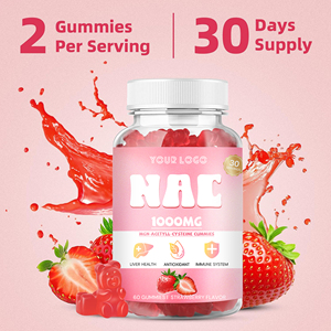 โรงงานผลิต OEM วิตามินกัมมี่ <span class=keywords><strong>NAC</strong></span> รสสตรอว์เบอร์รี อาหารเสริมน-อะซีทิลซิสเทอีน สำหรับสารต้านอนุมูลอิสระและสุขภาพตับ - Product Image 4