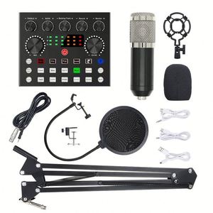 Bm800 USB Recording <strong>Studio</strong> Condenser <strong>Microphone</strong> Mic V8S V8S-X Live Sound Card Set Portable Computer Recording Podcasting TikTok - Product Image 6