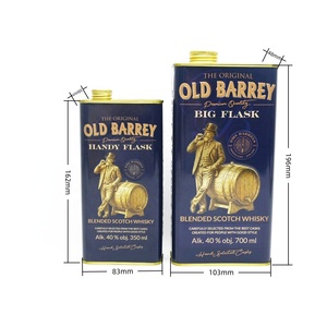 Boîte rectangulaire en fer blanc avec doublure intérieure en PEHD de qualité alimentaire pour vin, spiritueux et whisky - Product Image 5