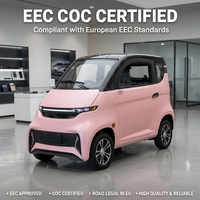 Voiture électrique chinoise à faible vitesse, scooter électrique EEC avec cabine, 20KM/H 45KM/H, avec chauffage AC pour les trajets quotidiens sans permis de conduire