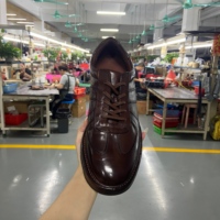 Chaussures Derby rétro allemandes pour hommes, en cuir véritable lavé à l'eau, résistantes aux chocs, à lacets, confortables, en cuir de cheval, fabrication Goodyear