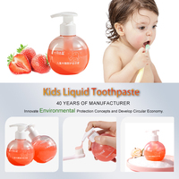 Dentifrice liquide pour enfants à la fraise, sans fluor, au xylitol, renforce les dents (fournisseur de marque privée)