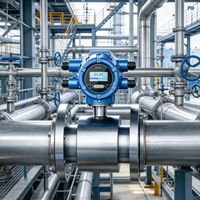 Alat Ukur Aliran Magnetik Seri PMF, Tipe Terintegrasi PANGU untuk Pemantauan Aliran Cairan Industri