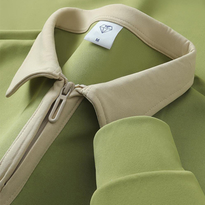 Sweat-shirt polo <span class=keywords><strong>à</strong></span> manches longues avec logo personnalisé : Pull décontracté unisexe <span class=keywords><strong>à</strong></span> col demi-zip, uniforme <span class=keywords><strong>de</strong></span> <span class=keywords><strong>travail</strong></span> d'entreprise, hauts <span class=keywords><strong>de</strong></span> groupe Sehe Fashion - Product Image 6