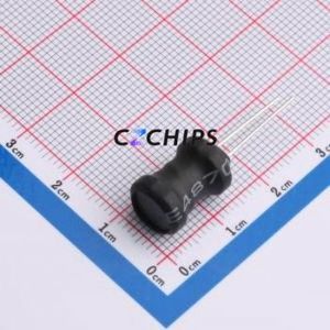 Inductor de Anillo de Color XR9*12-100K-L / Inductor de Montaje Pasante (THT), D9xL12mm 10uH 10% 5A 39mOhm - Product Image 1