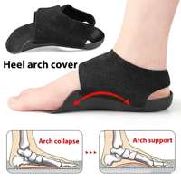 Sol Sepatu Ortopedi Penyangga Lengkung Kaki dengan Perekat Hook and Loop untuk Kaki Tipe XO Valgus, Setengah Sol Penutup Tumit, Cocok untuk Sepatu