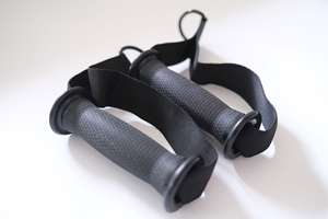 Attrezzatura Economica per <span class=keywords><strong>Pilates</strong></span> Reformer INIKO con Maniglie e Cinghie - Nylon/Plastica Nera - Product Image 3