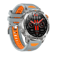 Montre connectée AK93 1,53 pouces pour hommes, bracelet en silicone, étanche IPX8, plus de 100 modes sportifs, moniteur de fréquence cardiaque et SpO2, interface utilisateur élégante, directement de l'usine