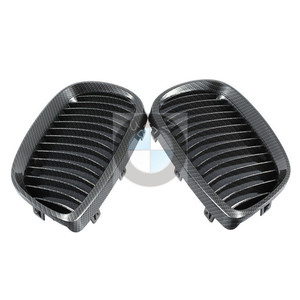 Rejilla delantera de fibra de carbono de una sola línea para BMW E92 E93, pieza de repuesto para parachoques, compatible con la serie 3 Coupé de 2006 a 2009. - Product Image 2