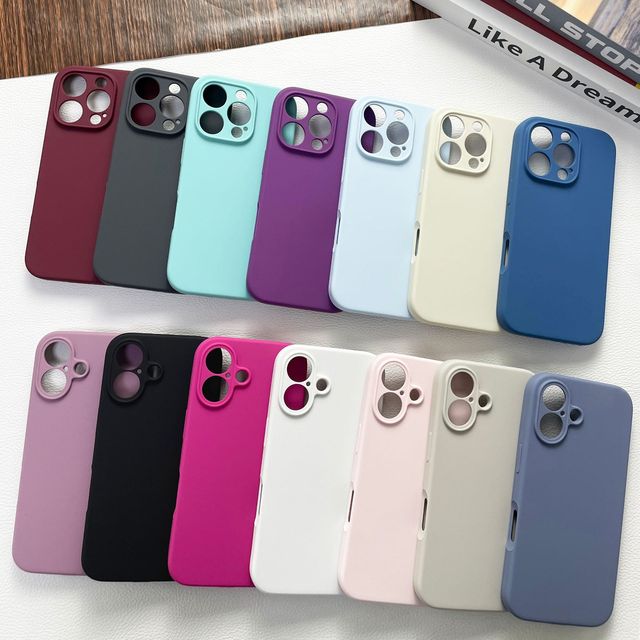 High Quality Liquid Silicone Soft Protection Case for iPhone 17 16Pro Max 15 14 13 12 11 Shockproof Mobile Phone Cases