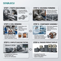 Moteur d'alimentation professionnel triphasé CA PWM pour poêle à granulés, contrôleur numérique 220V 40W 700W, pour équipements industriels, avec contrôle de vitesse