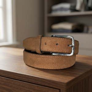 Handcrafted Genuine Suede <b>Belt</b> OEM ODM Private Label Leather Manufacturer from Divine International - Product Image 2