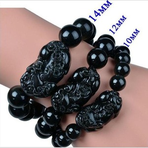 <span class=keywords><strong>Bracelet</strong></span> <span class=keywords><strong>Pixiu</strong></span> en pierre naturelle pour homme, 10 mm, 12 mm, 14 mm, 16 mm, œil de tigre, <span class=keywords><strong>obsidienne</strong></span> noire, perles Fengshui, <span class=keywords><strong>bracelet</strong></span> porte-bonheur <span class=keywords><strong>Pixiu</strong></span> pour homme - Product Image 6