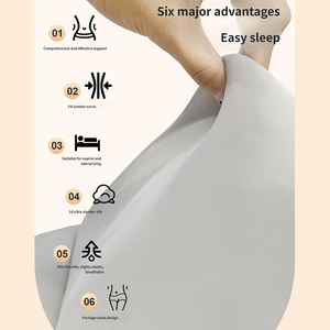 Coussin lombaire ergonomique en velours personnalisé, en tissu respirant en coton glacé, avec rembourrage confortable enveloppant la taille à 360° <span class=keywords><strong>pour</strong></span> le <span class=keywords><strong>sommeil</strong></span> - Product Image 2