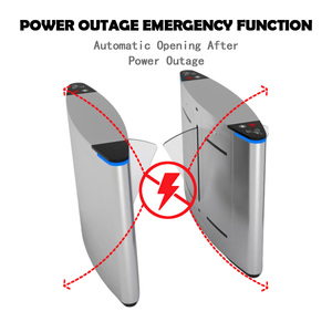 Système automatique de tourniquet de barrière d'aileron de sécurité avec la porte de tourniquet de <span class=keywords><strong>code</strong></span> de l'assistance <span class=keywords><strong>Hs</strong></span> de visage - Product Image 4