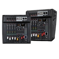 Console de mixage professionnelle 8 canaux, amplificateur de puissance tout-en-un avec effets USB Bluetooth pour les performances, les conférences et l'audio