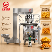 Module de conditionnement automatique haute vitesse pour snacks extrudés (corn puffs) avec dosage et scellage en sachet oreiller