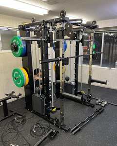 Máquina Multifuncional Comercial para Entrenamiento, Equipo de <span class=keywords><strong>Gimnasio</strong></span> Smith con 3 Pilas de Pesas - Product Image 2