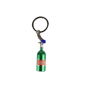 Creative Colorful <strong>NOS</strong> Keychain Metal Alloy for Gifts Promotional Mini Nitrous Oxide <strong>Bottle</strong> Pendant Tank Keychain for Storage - Product Image 5
